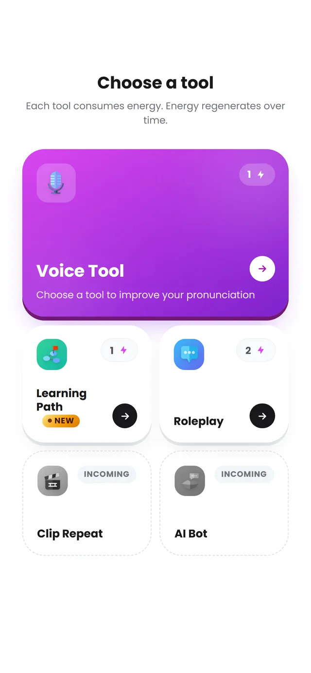 The Spelly tool hub on a phone